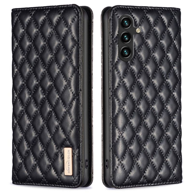 Flip Kotelot Samsung Galaxy A15 Etui Na Telefon Pikowana Binfen Kolor