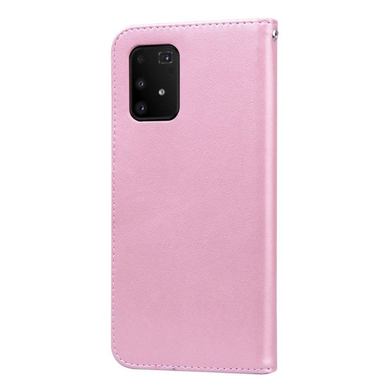 Etui Folio do Samsung Galaxy S10 Lite Classic Imitacja Skóry Wzór Róży