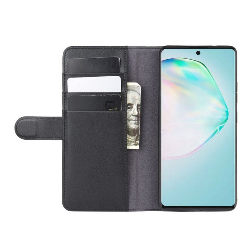 Etui Folio do Samsung Galaxy S10 Lite Obrzeża Premium Skóra