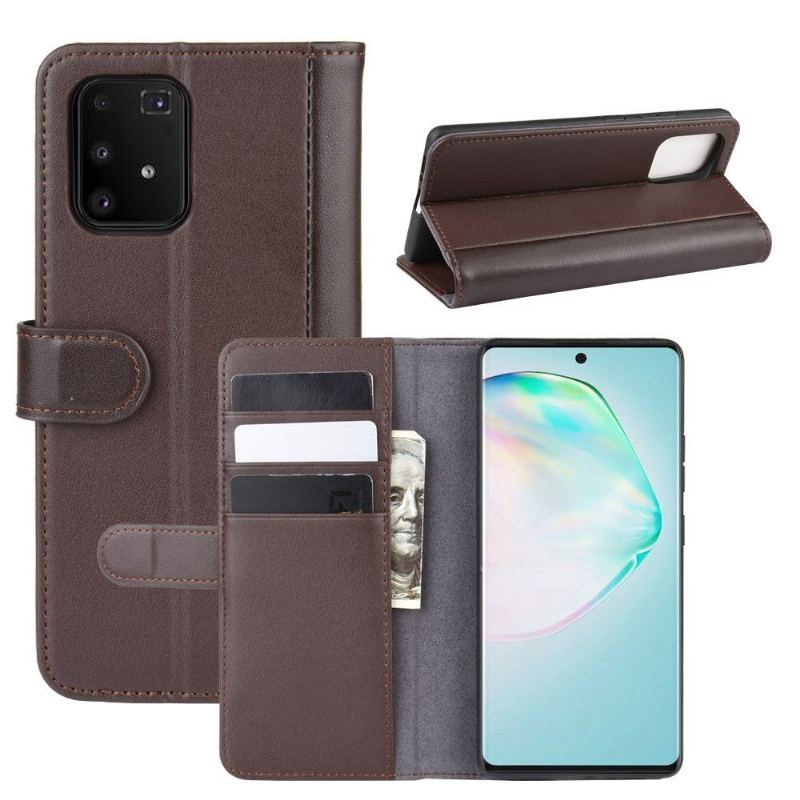 Etui Folio do Samsung Galaxy S10 Lite Obrzeża Premium Skóra