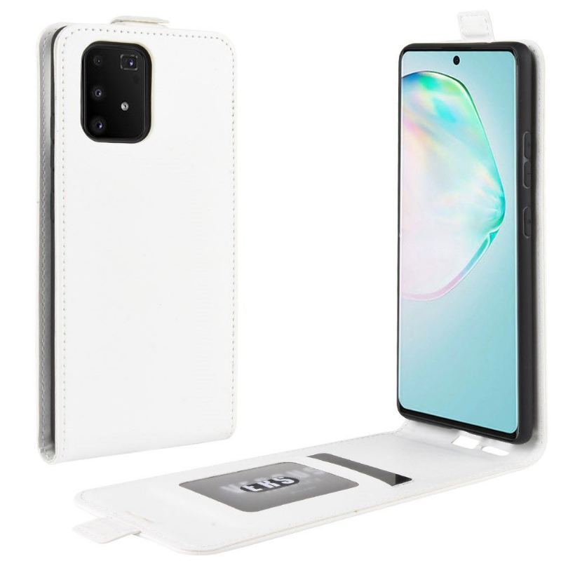 Etui Folio do Samsung Galaxy S10 Lite Obrzeża Skórzany Futerał Ze Sztucznej Skóry W Pionie