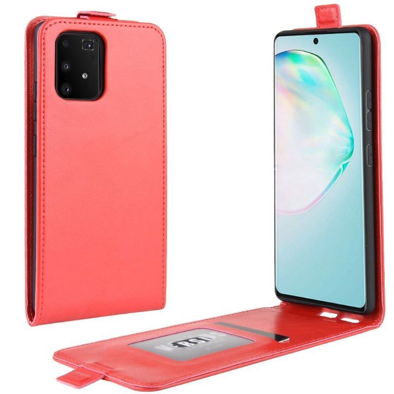 Etui Folio do Samsung Galaxy S10 Lite Obrzeża Skórzany Futerał Ze Sztucznej Skóry W Pionie