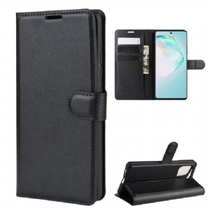 Etui Folio do Samsung Galaxy S10 Lite Portfel Efekt Skóry