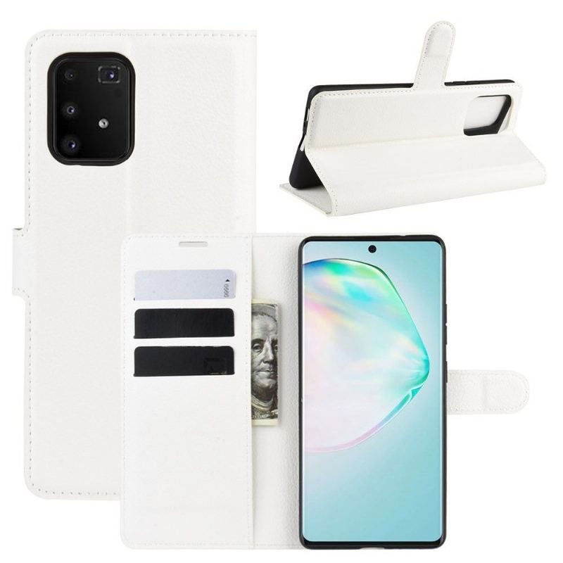 Etui Folio do Samsung Galaxy S10 Lite Portfel Efekt Skóry