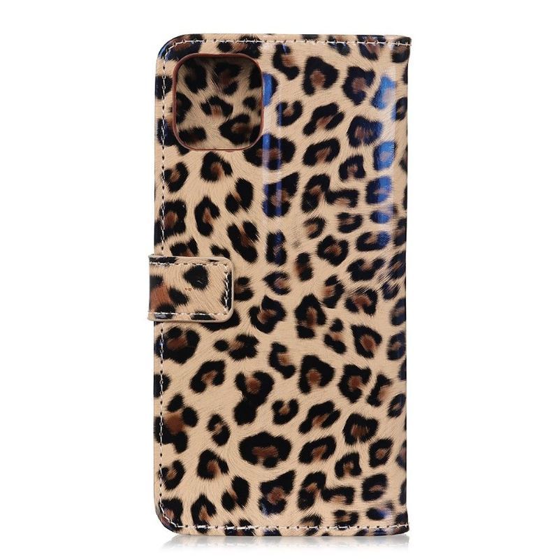 Skórzany Futerał do Samsung Galaxy S10 Lite Leopard