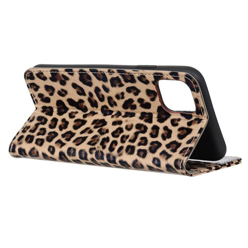 Skórzany Futerał do Samsung Galaxy S10 Lite Leopard