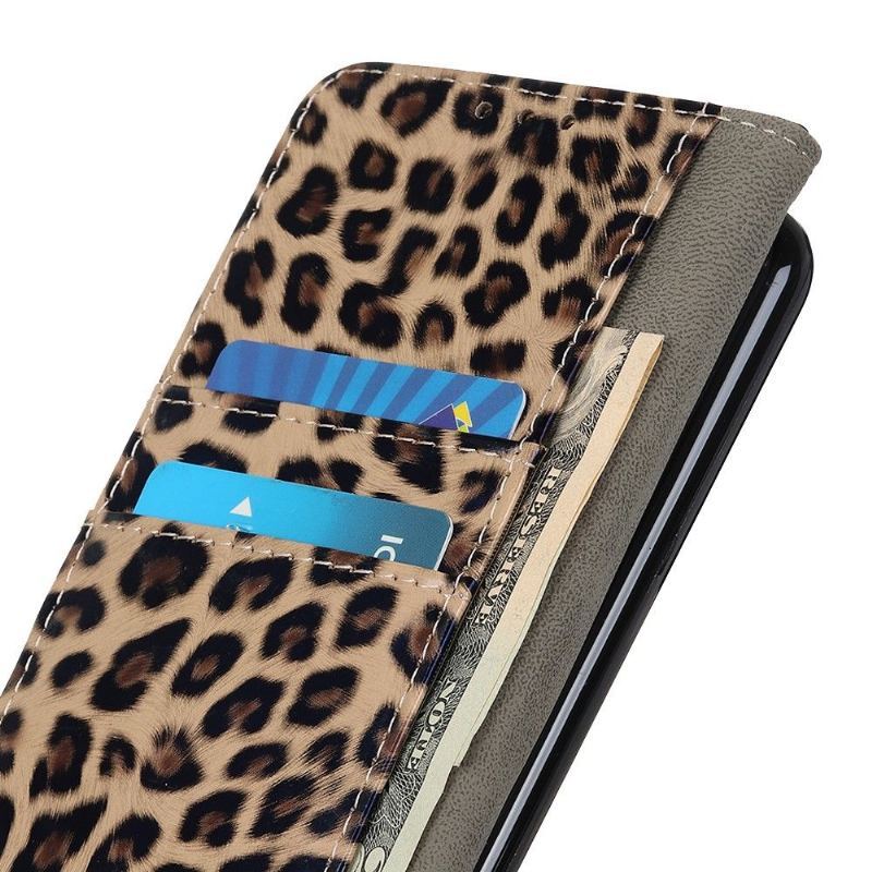 Skórzany Futerał do Samsung Galaxy S10 Lite Leopard