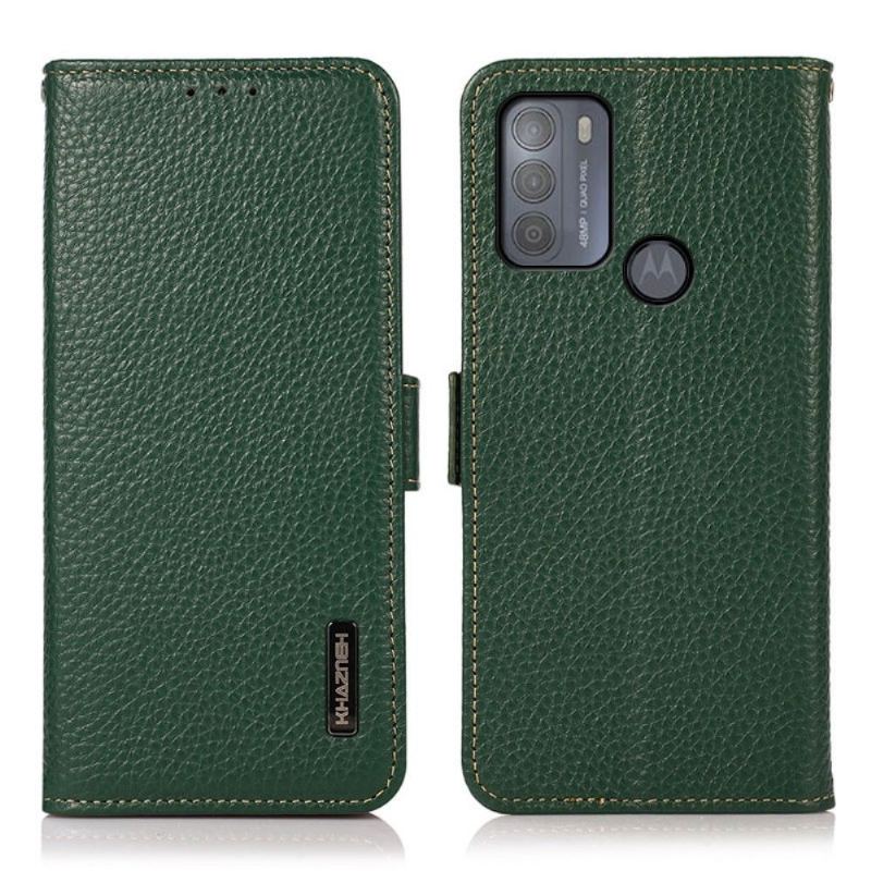 Etui Folio do Motorola Moto G50 Classic Khazneh Skóra Ziarnista