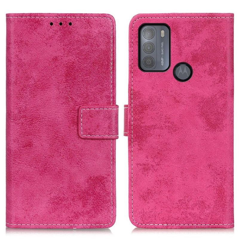 Etui Folio do Motorola Moto G50 Cyrius Faux Leather Vintage