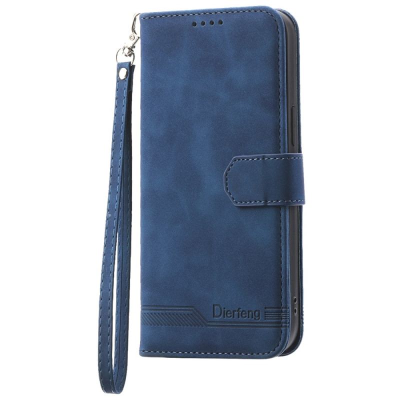 Etui Folio Do Poco X6 5g Dierfeng W Lanière