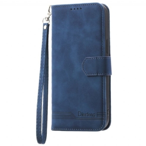 Etui Folio Do Poco X6 5g Dierfeng W Lanière