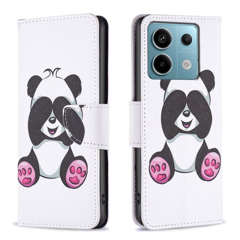 Etui Folio Do Poco X6 5g Mała Panda