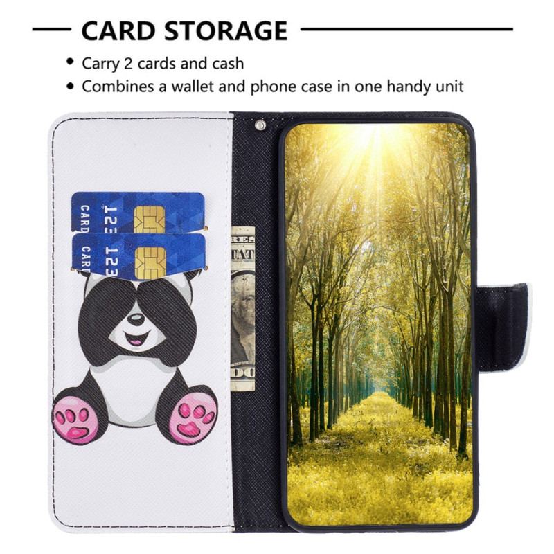 Etui Folio Do Poco X6 5g Mała Panda