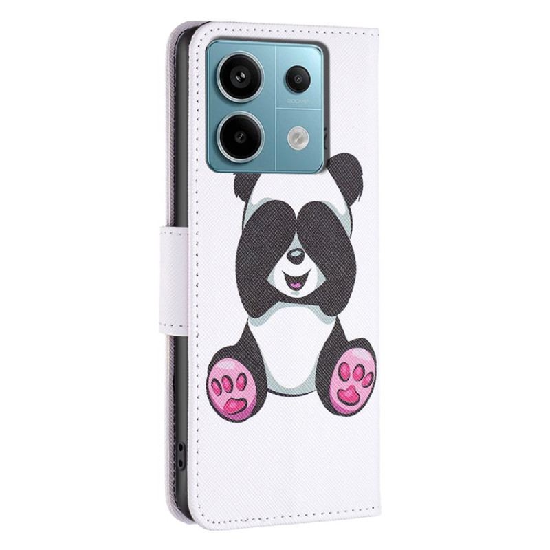 Etui Folio Do Poco X6 5g Mała Panda