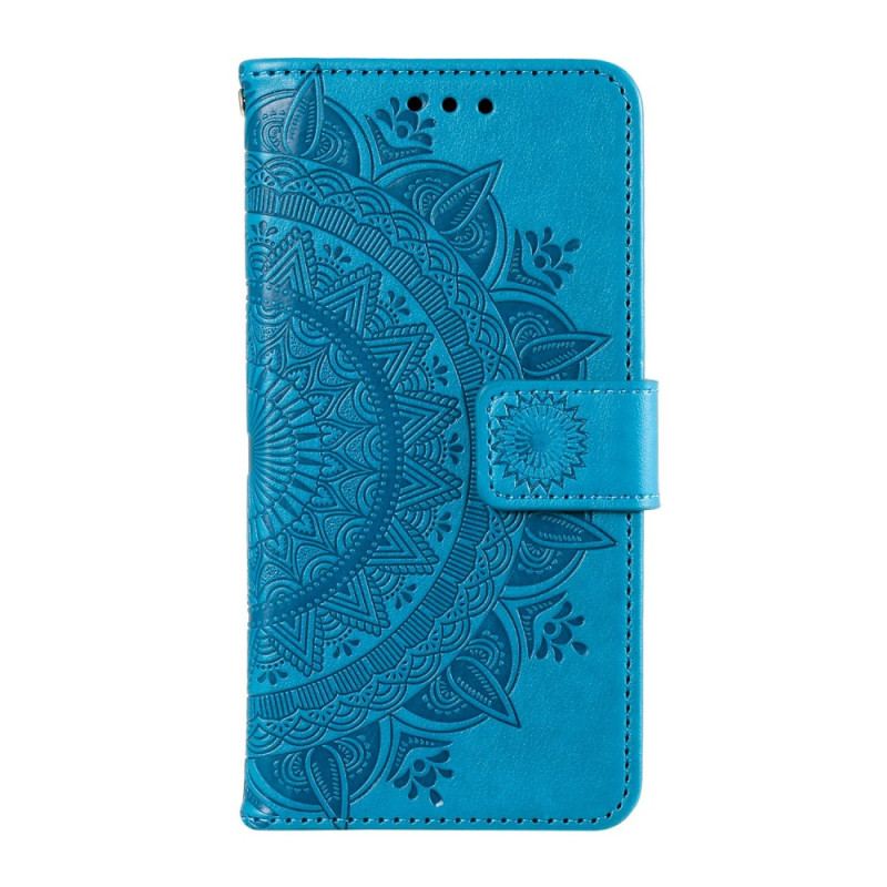 Etui Folio Do Poco X6 5g Mandala Słońce Z Paskiem