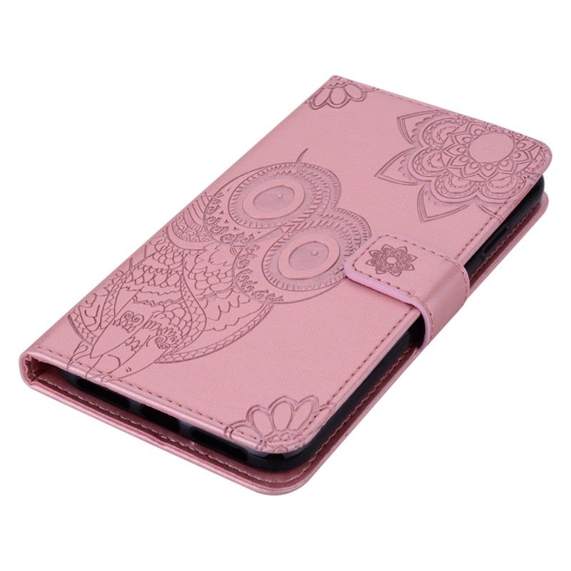 Etui Folio Do Poco X6 5g Wzór Sowy Z Paskiem