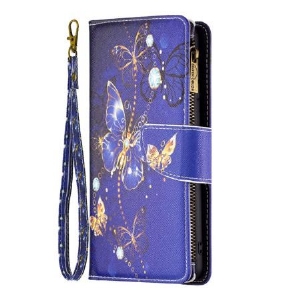 Etui Folio Poco X6 5g Portfel W Fioletowe Motyle Etui Ochronne