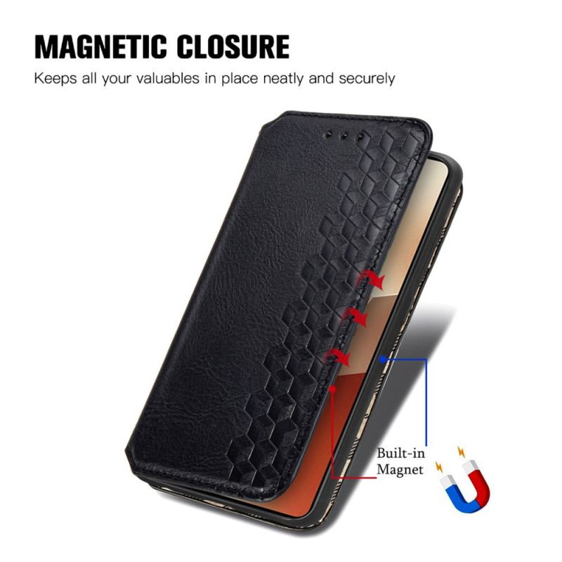 Flip Kotelot Poco X6 5g Vintage Diamenty 3d Etui Ochronne