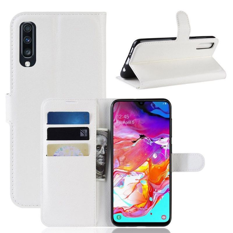 Case do Samsung Galaxy A70 Skórzane Etui Na Karty W Stylu