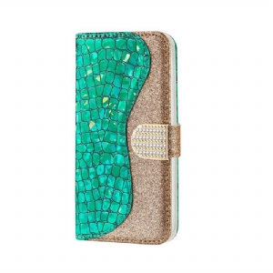 Etui do Samsung Galaxy A70 Anti-fall Efekt Glamour Krokodyla