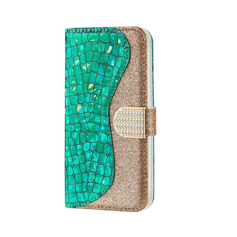 Etui do Samsung Galaxy A70 Anti-fall Efekt Glamour Krokodyla