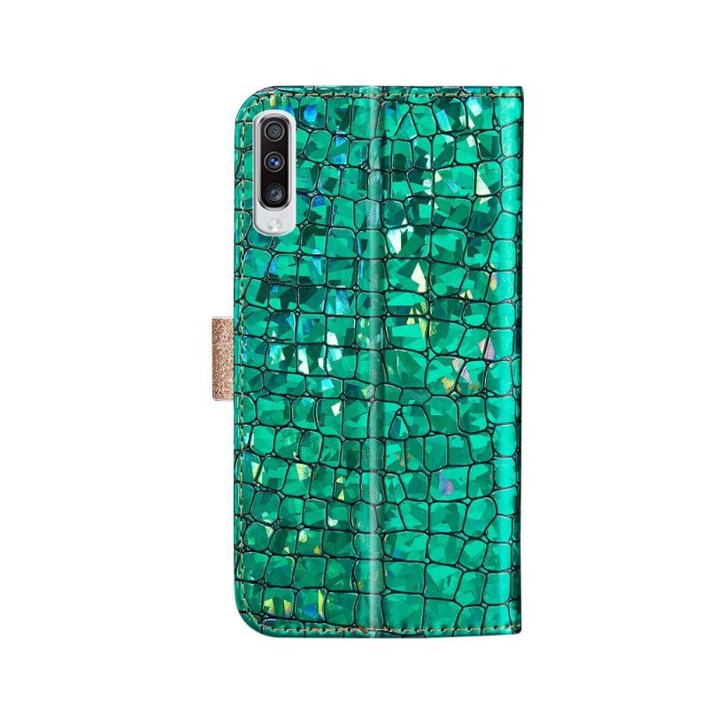 Etui do Samsung Galaxy A70 Anti-fall Efekt Glamour Krokodyla