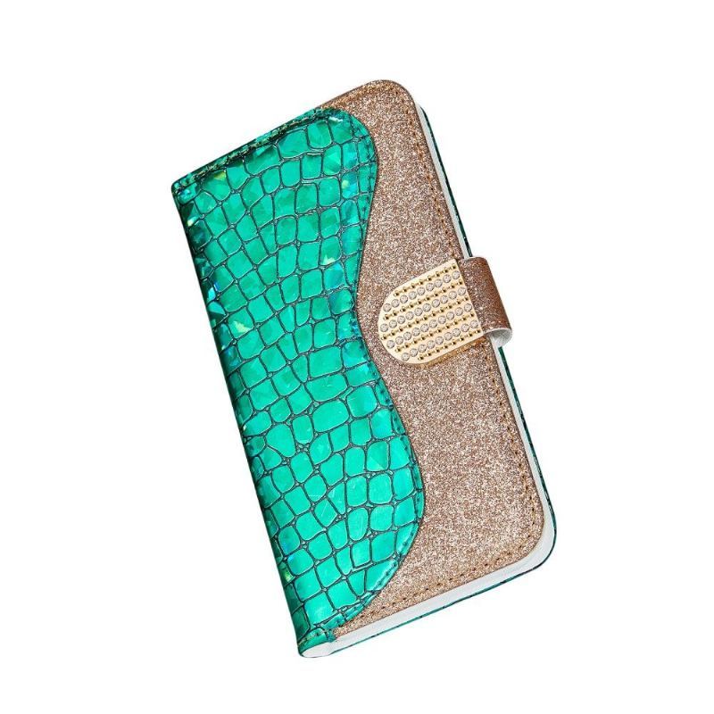 Etui do Samsung Galaxy A70 Anti-fall Efekt Glamour Krokodyla