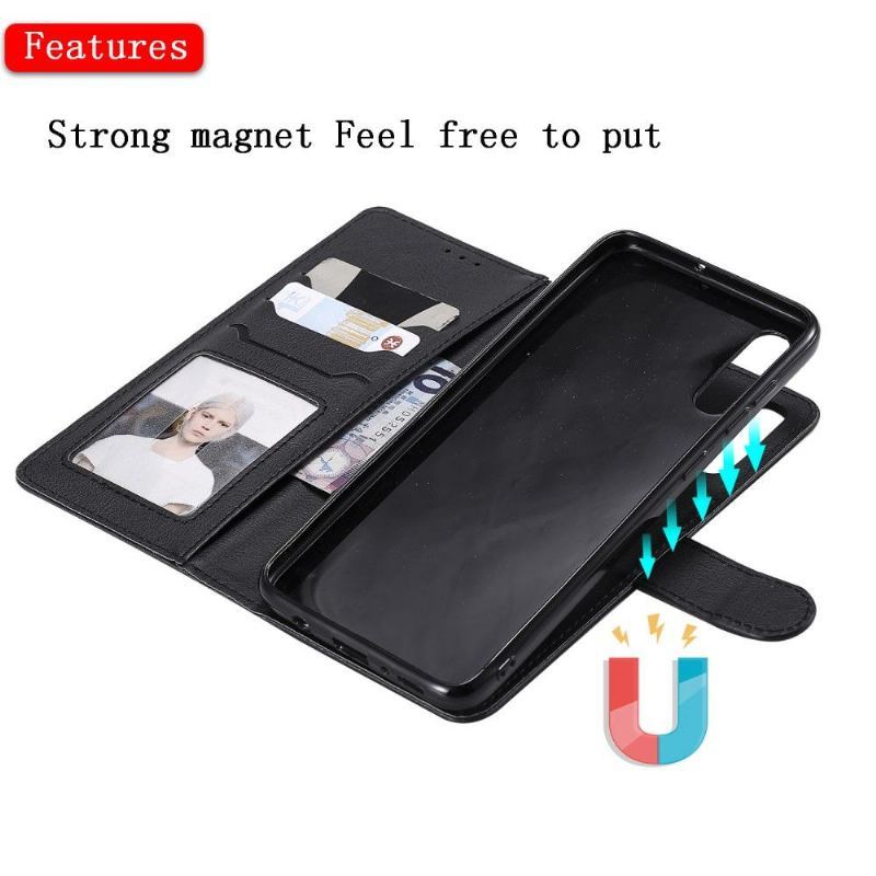 Etui Etui do Samsung Galaxy A70 Anti-fall Magnetyczna Sztuczna Skóra