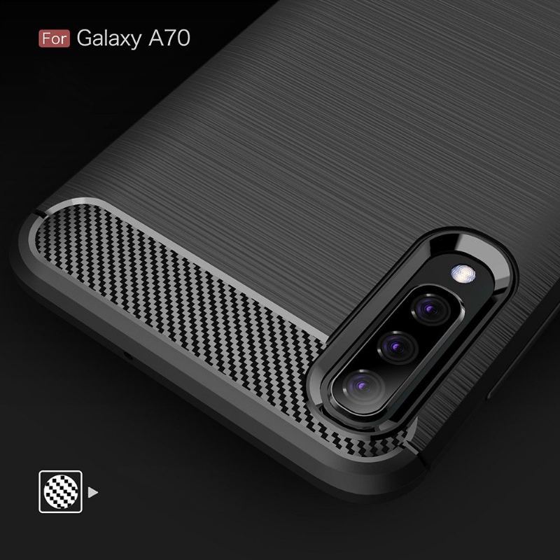 Etui do Samsung Galaxy A70 Carbon Brushed Gel