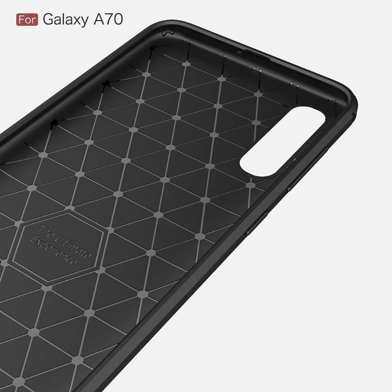 Etui do Samsung Galaxy A70 Carbon Brushed Gel