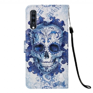 Etui Folio do Samsung Galaxy A70 Calavera Wzór