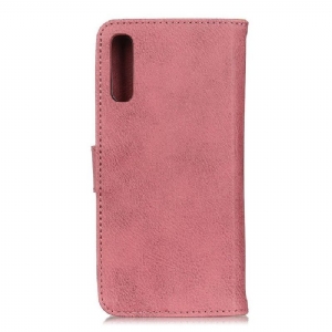 Etui Folio do Samsung Galaxy A70 Obrzeża Khazneh Etui Na Karty Z Efektem Skóry - Różowy