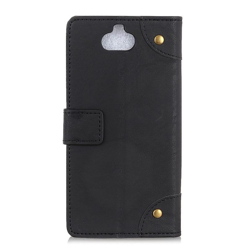 Etui do Sony Xperia 10 Plus Classic Faux Leather Styl Retro Simon