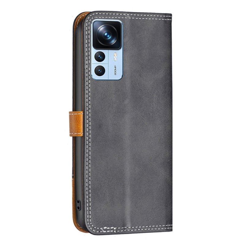 Etui Folio do Xiaomi 12T / 12T Pro Klasyczny Kolor Binfena