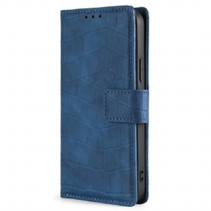 Etui Folio do Xiaomi 12T / 12T Pro Krokodyl Dotykający Skóry