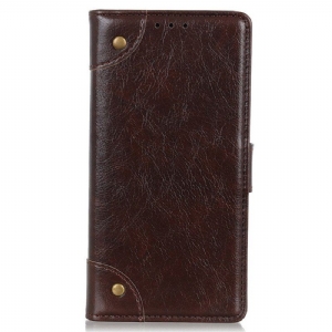 Etui Folio do Xiaomi 12T / 12T Pro Nity W Stylu Vintage Ze Skóry Nappa