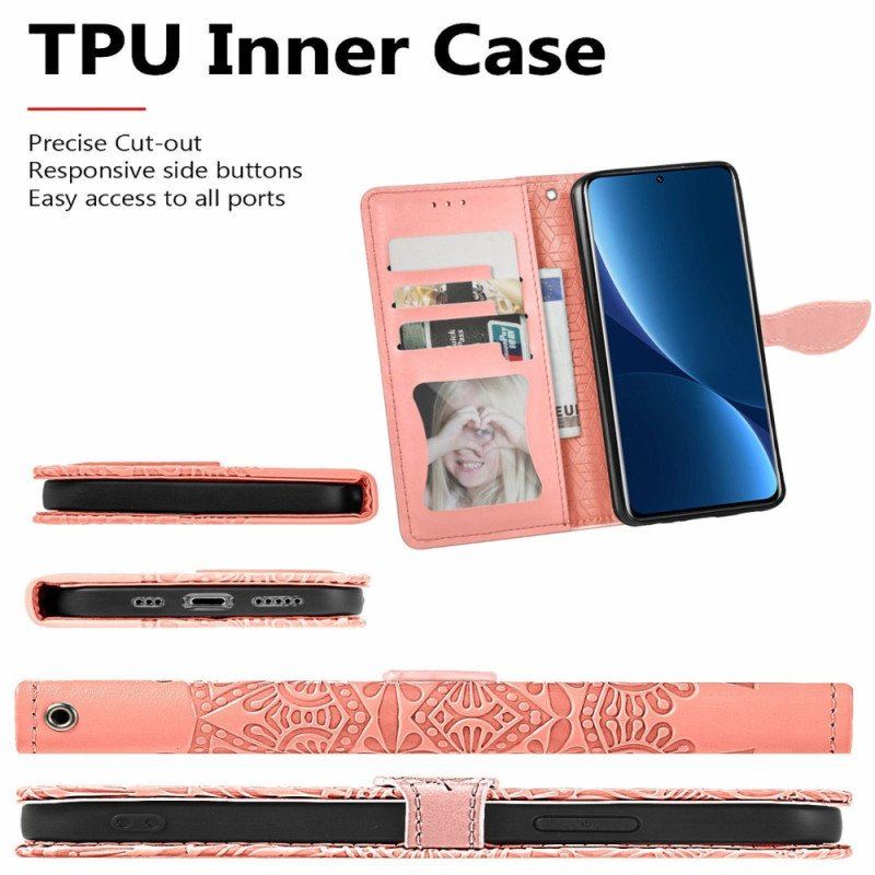 Etui Folio do Xiaomi 12T / 12T Pro Plemienne Liście