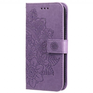 Etui Folio do Xiaomi 12T / 12T Pro z Łańcuch Paskowata Mandala