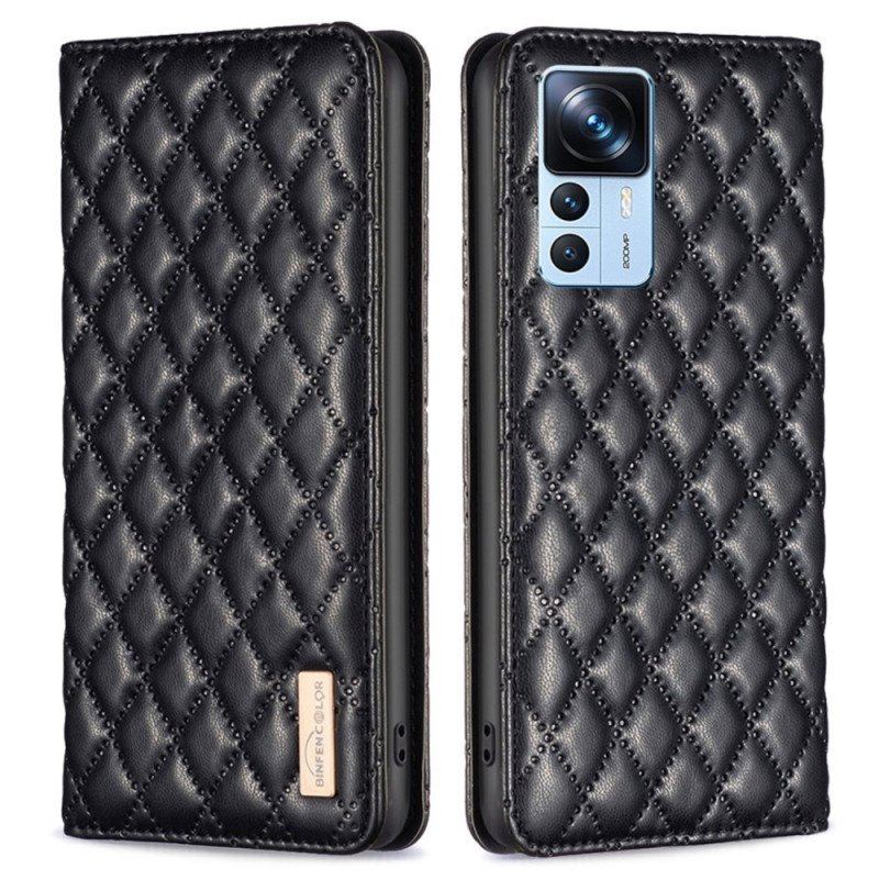 Etui Na Telefon do Xiaomi 12T / 12T Pro Etui Folio Kolor Pikowany Binfen