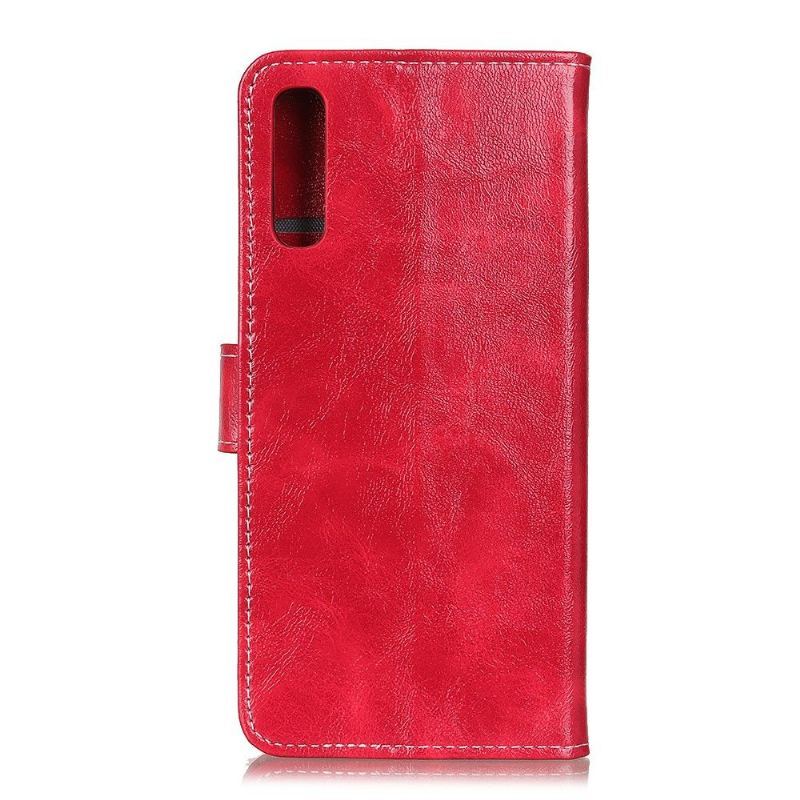 Etui Folio do Oppo Find X2 Pro Classic Luksusowe Szwy Z Efektem Skóry