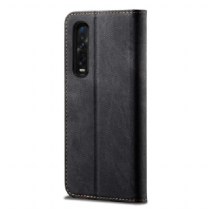 Etui Folio do Oppo Find X2 Pro Stylowe Dżinsy La Giulia