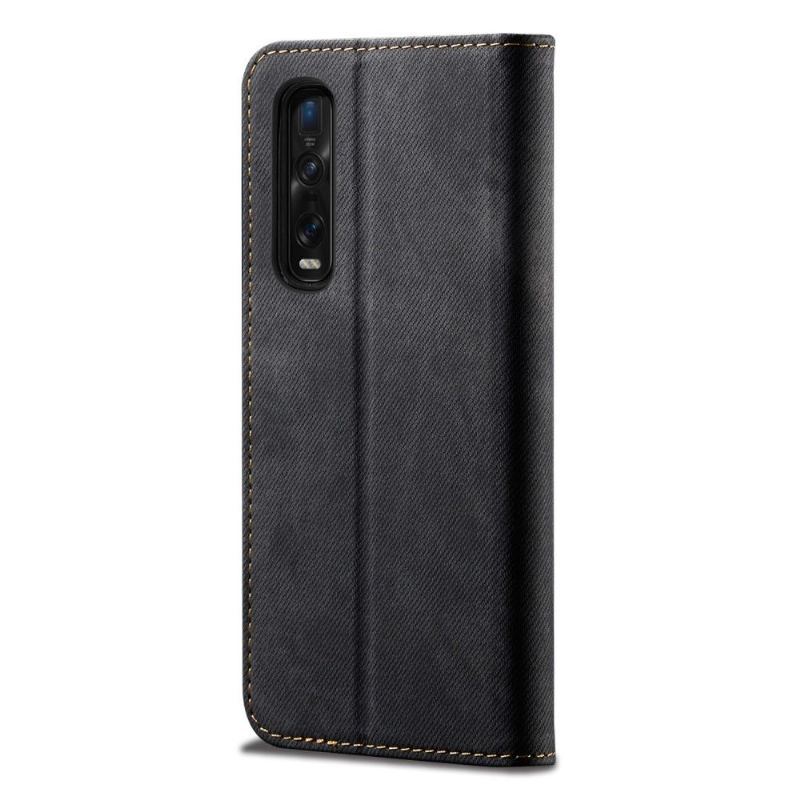 Etui Folio do Oppo Find X2 Pro Stylowe Dżinsy La Giulia