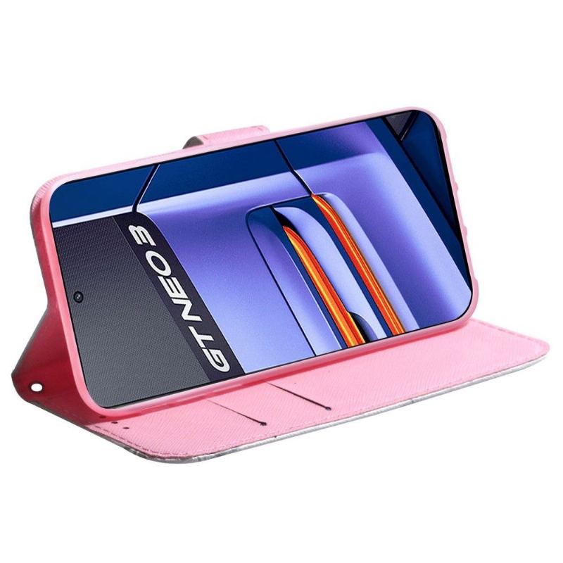 Etui Folio do Realme GT Neo 3 Dziki Kwiat