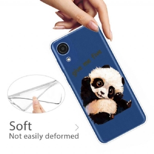 Etui do Samsung Galaxy A03 Core Anti-fall Panda „daj Mi Pięć”