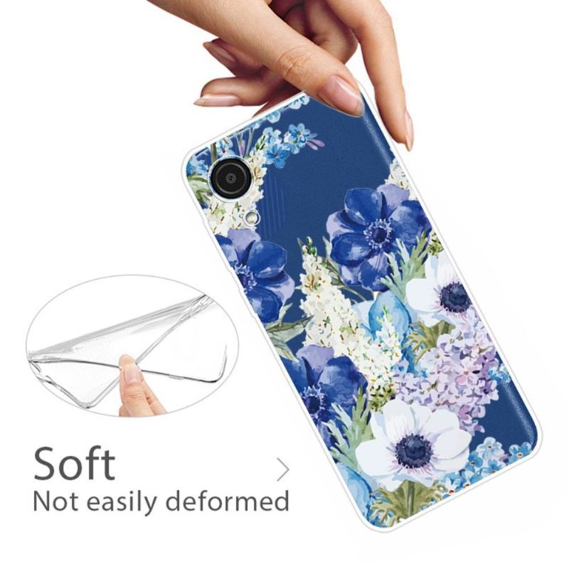 Etui do Samsung Galaxy A03 Core Kwiaty