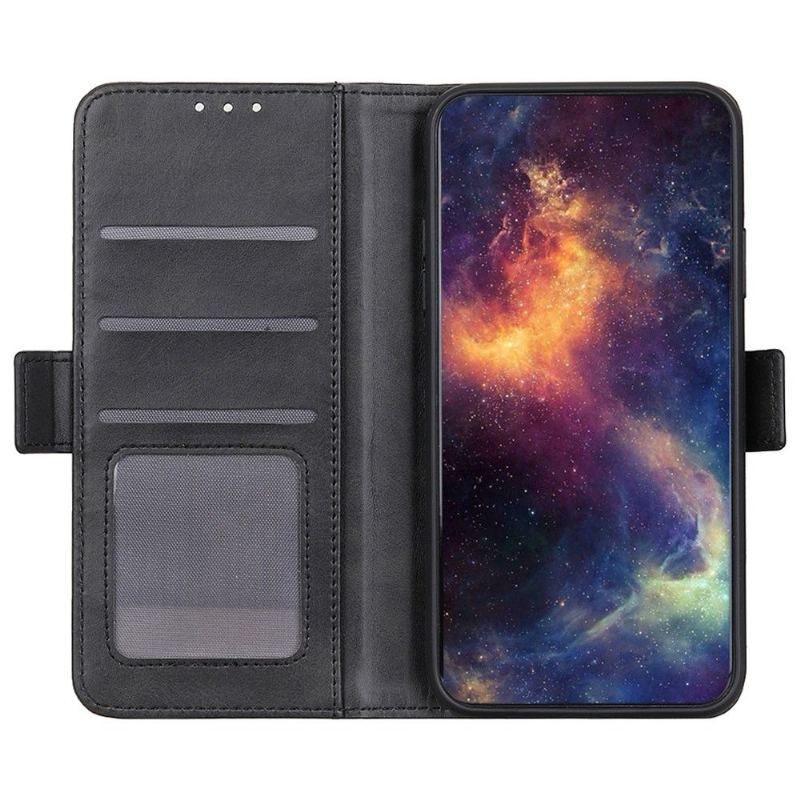 Etui do Samsung Galaxy A03 Core Portfel Matowa Sztuczna Skóra