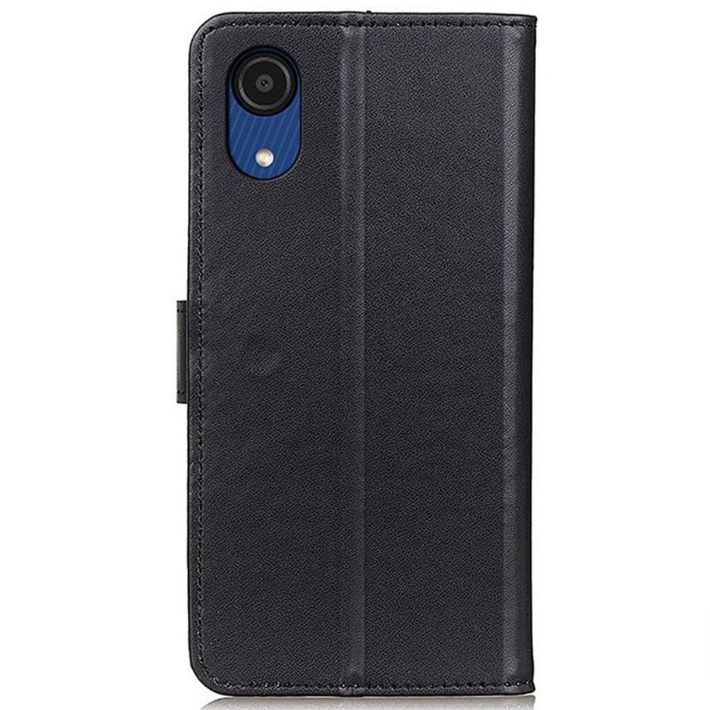 Etui Folio do Samsung Galaxy A03 Core Classic Basic Sztuczna Skóra