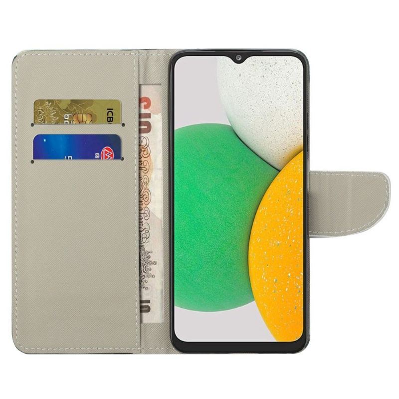 Etui Folio do Samsung Galaxy A03 Core Classic Kamuflaż Wojskowy