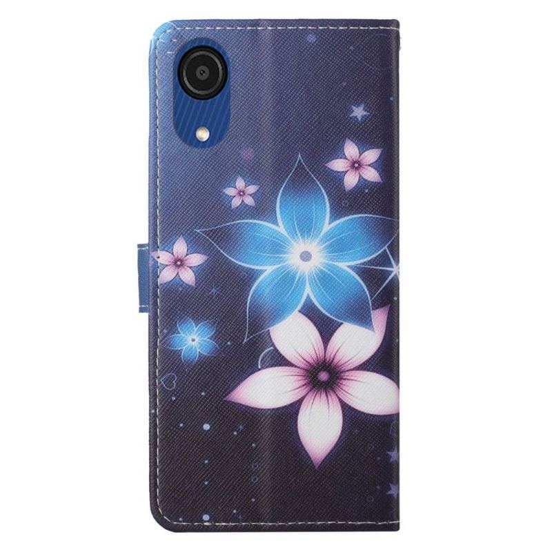 Etui Folio do Samsung Galaxy A03 Core Classic Kwiaty