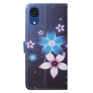 Etui Folio do Samsung Galaxy A03 Core Classic Kwiaty